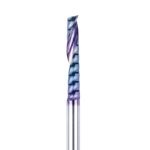 Extreme Life Coated One Quarter Inch Shank End Mill For Aluminum And Plastic, Extra Long Three Inch Overall Length, CNC Router Bit
