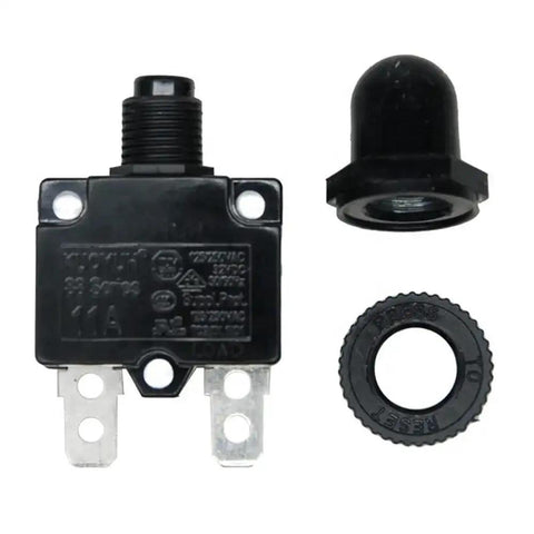 Silicone Dust Cap For Circuit Breakers 88 98 Series, Waterproof And Dirt Resistant Flat Cap, 11Mm Inner Diameter, Black