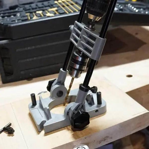 Portable Drill Guide Jig Converts Your Hand Drill Into A Portable Drill Press For Woodworking, Drilling Straight Holes