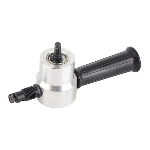 Double Head Sheet Metal Nibbler Cutter Drill Attachment with adjustable cutter heads for DIY and pro-grade metal cutting