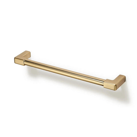 10 Pack Classic Solid Cabinet Handles Set 6.3 Inch Screw Spacing in Champagne Bronze for Bathroom Kitchen Cabinets