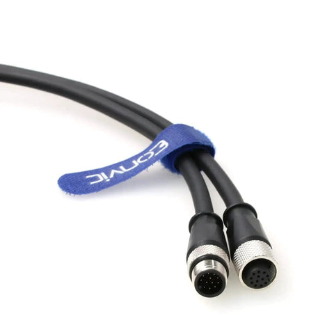 M12 A Code 12 Pin Male To Female Cable For Cognex Cameras Actuators And Sensors Industrial Ethernet And Fieldbus 2M Beefy Washdown Ready Ultra Flexible shown