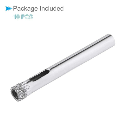 7mm Diamond Drill Bits Set For Glass Ceramic Tile And Jewelry Crafting Nickel Plated Diamond Core Drill Hole Saws 10 Piece