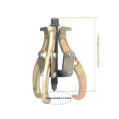 Convertible Three To Two And Three Jaw Gear Puller with Reversible Jaws 8-inch reach
