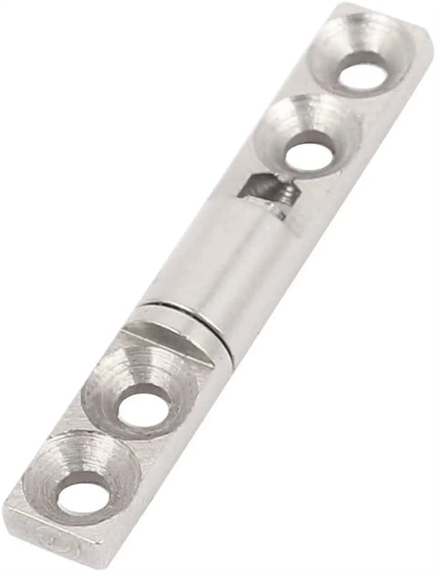 Friction Hinge For Cabinets And Interior Doors With 360 Degree Shaft Rotation And 36mm Length In Silver Tone Nickel Plated Iron KLYMY