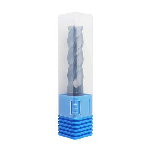 Carbide Long End Mill For Steels 9/16 Inch Shank And 2 Inch Length Of Cut, 4 Flute AlTiN Coated Square End Mill With 30 Degree Helix CNC Router Bit Zorqon