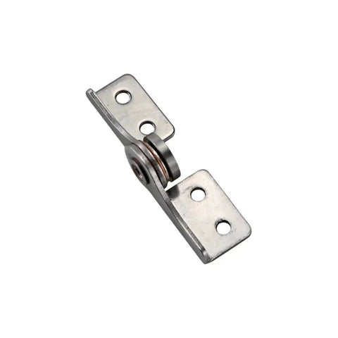 Stainless steel L-shaped damping hinge with roller pivot for torque control, cabinet hardware, 1 piece