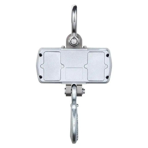 Back view of 1000kg 2000 Lb Postal Scale Beefed-Up Heavy Duty Crane Scale Industrial Hanging Scale With Touch Key LCD Display And Remote Silver