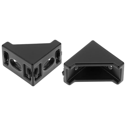 Black Aluminum Extrusion Profile Connector Kit For 20S 2020 Series corner brackets for assembly projects