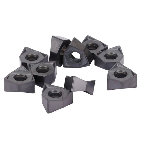 Premium Black Coated Carbide Indexable Turning Inserts For CNC Lathe Milling 10 Pieces Top Notch Pro Grade High Precision Cutting Tools