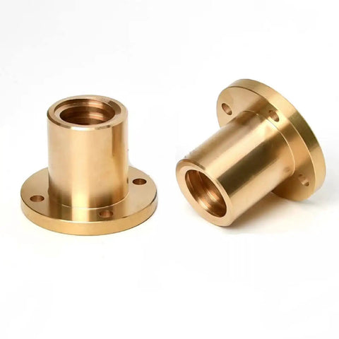 Brass nuts for Two Pack 8mm Lead Screws 400mm Long Tr8x2 Acme Thread With Brass Nuts For 3D Printer Z Axis, 2mm Lead And Pitch.