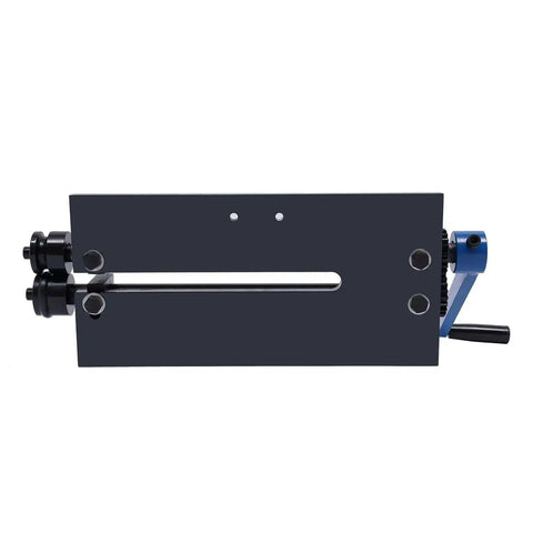 Sheet Metal Bead Roller Machine With 12 Inch Gear Drive Bench 6 Dies Set Manual Crank Durable Steel Construction front view