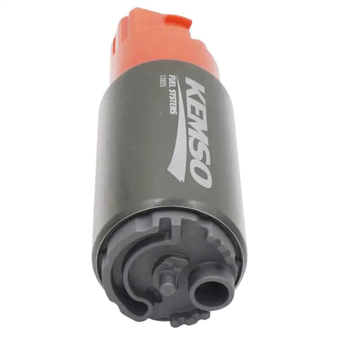 340 LPH Kickass High Performance Fuel Pump for Subaru and Honda Vehicles, replaces AEM 50-1215, supports gasoline and E85, side view