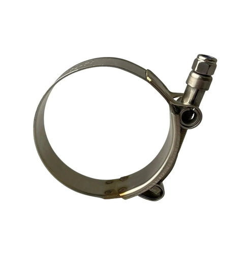 W4 Stainless Steel T Bolt Hose Clamps for industrial machinery and exhaust clips 3.46 to 3.78 inch range 88 to 96 mm