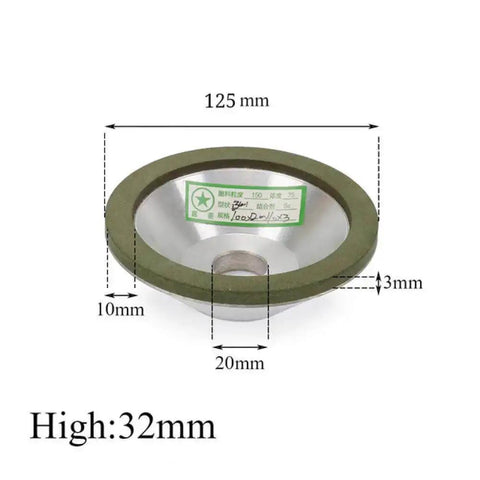 Diamond Grinding Wheel 75 100 125 150mm Resin Bond Circle Sharpener For Carbide Metal Tungsten Steel, high precision