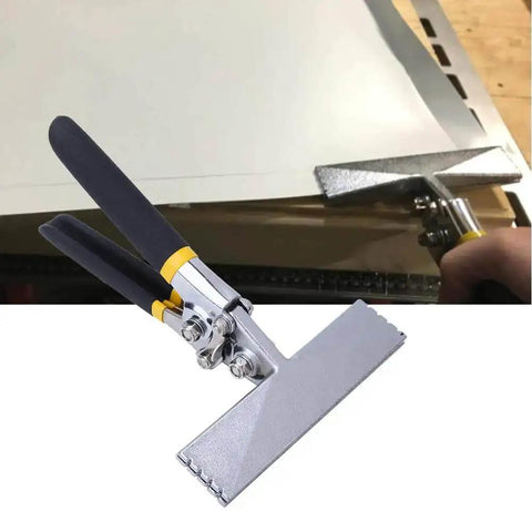 Heavy Duty 6 Inch Seaming Pliers For Metal Bending And Clamping With Dual Grip, Duckbill Style Jaw, used on sheet metal