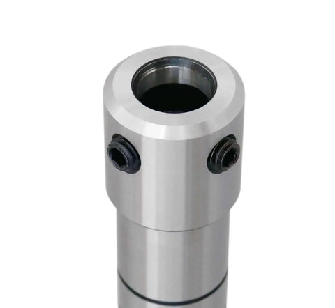 Close-up of MT4 To Three Quarters Inch Weldon Shank Arbor For Annular Cutters With Key For Drill Press And Milling Machines From Accusize