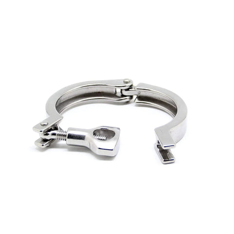 QiiMii stainless steel 304 heavy-duty sanitary clamp, 2-inch Tri-Clamp, single pin, with silicone gasket