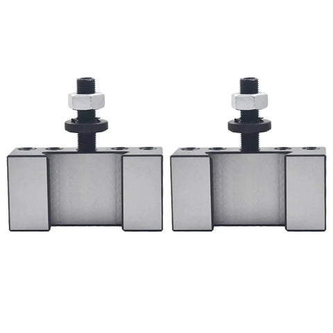 Two Pack AXA 250 102 Boring Turning And Facing Tool Holders For Wedge Type Tool Post Mini Lathe Up To 12 Inch Quick Change Post