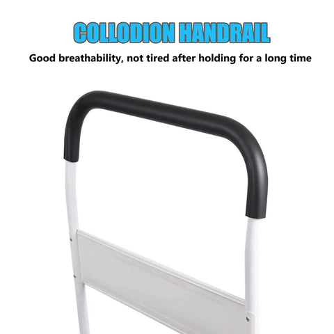 Handrail of Heavy Duty Foldable Platform Truck With 880 Lb Capacity, showing ergonomic design for comfortable grip.