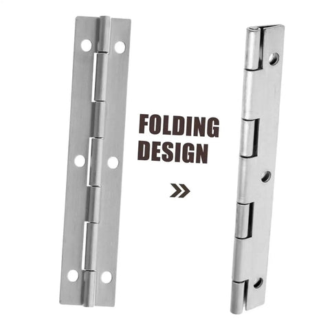 Heavy Duty Piano Hinge Set For Large Cabinets And Mailboxes Six Long Continuous Hinges With High Load Capacity Modern Design