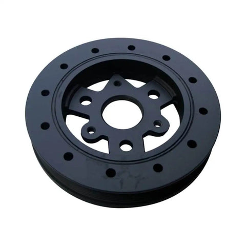 Harmonic Balancer For Pontiac Firebird 1993 1994 1995 1996 1997 Black Serpentine Drive Belt Replacement With 1 Mounting Hole Direct Fit OEM 12551138