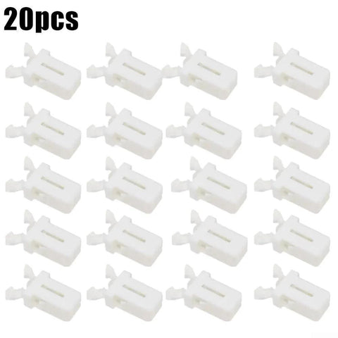 20 pieces of Plastic Trash Can Lock Self Locking Switch Catch Replacement for Touch Lid Bin Latch Clip, durable and easy to install.