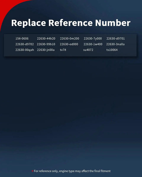 Replace Reference Number chart for Engine Coolant Temperature Sensor ECT Water Temp Sensor For Infiniti and Nissan models