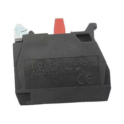 10 Pack Silver Alloy Screw Clamp Terminal Blocks Single Contact 1NC For Quick Hookup Panel Wiring Black Finish