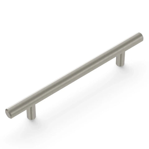 Bar Pulls Collection Five And One Sixteenth Inch Center To Center Stainless Steel Cabinet Pulls with solid metal core