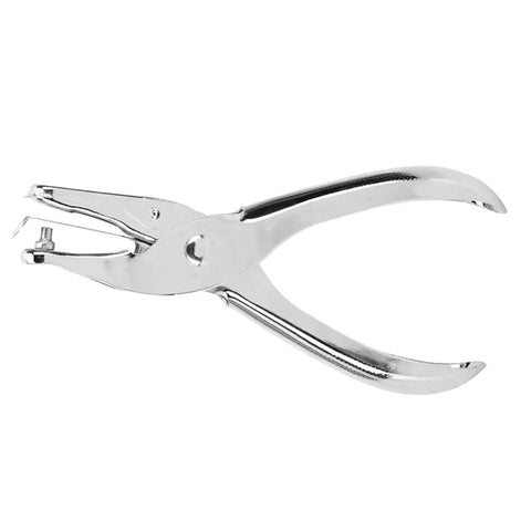 Heavy Duty Stainless Steel 3mm Hole Punch Set Handheld Paper Punch Pliers For DIY Tickets And Crafts Ergonomic Grip
