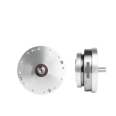 Front and side view of high precision strain wave gear reducer HS 20 IV SHF 20 IV harmonic drive gearbox for automation robots.
