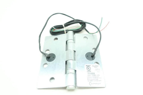 Electric Transfer Hinge ETH4W4545-626 26AWG 4FT for power and signal transfer in access control systems, front view.