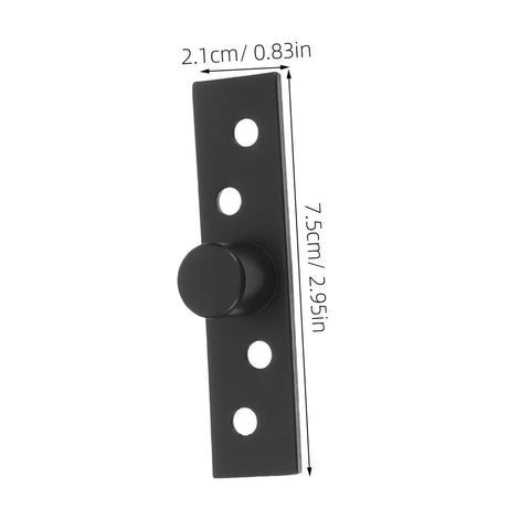 Black finish 360 Degree Stainless Steel Concealed Pivot Hinge For Hidden Doors And Secret Cabinets And Bookcases Heavy Duty Hidden Hardware For Cabinets Desks And Modern Furnishings