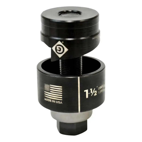 Slug Buster Knockout Punch Unit Kit 1.951 Inch Hole One And One Half Inch Capacity Includes Punch Die Draw Stud shown in close-up