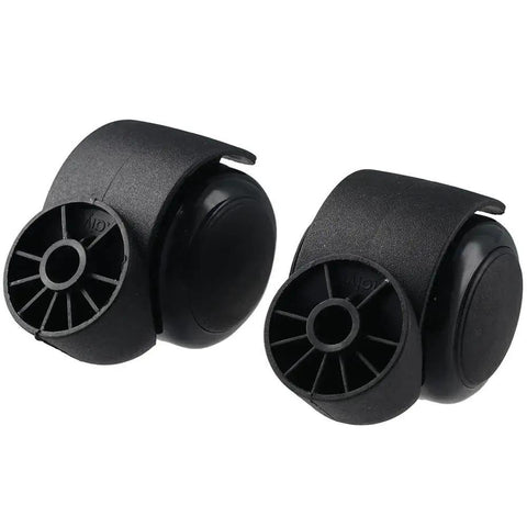 Stemless Chair Casters 5 Pack 2 Inch Replacement Wheels For Office And Home Furniture, durable black plastic construction