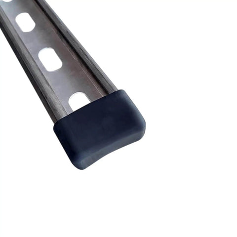 End Caps for Strut Channel 1-5/8 x 7/8 Inch Black Plastic Short End Caps for 13/16 Inch and 7/8 Inch Tall Unistrut Channel Ends Protectors Pack of 10 Pieces