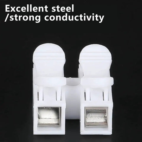 High Conductivity Quick Connect Terminal Block No Tools Needed For Instant Cable Wiring Heat Resistant Spring Clamp Terminal