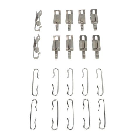 HeatIt roof de-icing heating cable spacer and clip kit with metal clips and S-hooks, 25-pack.