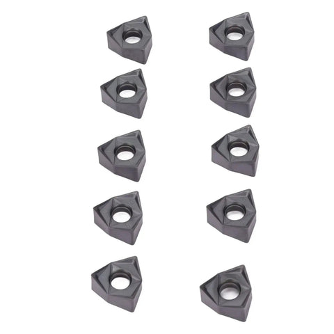 10Pcs Black Coated Carbide Turning Inserts For CNC Lathe And Milling Tools Indexable Cutting Inserts For Steel Wood And Metal Machining