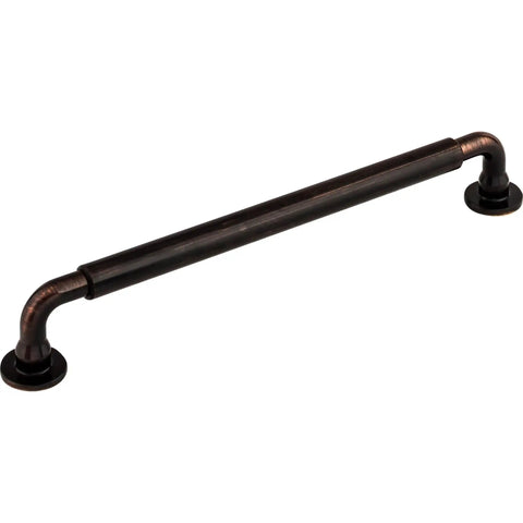 Lily Cabinet Pull 7 9/16 Inch Center to Center in Honey Bronze Finish from The Serene Series, side view of handle