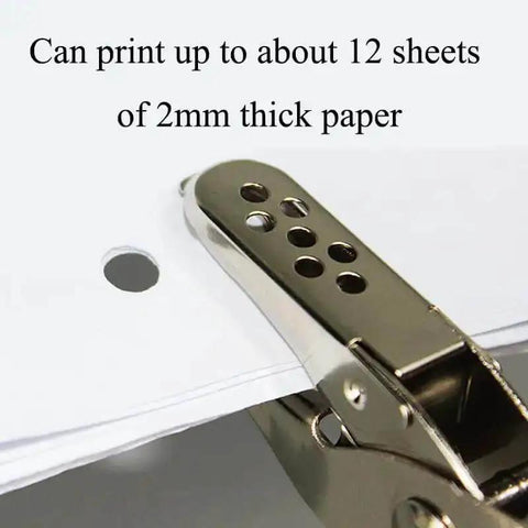 Single Hole Circle Paper Punch Handheld Scrapbooking Punch Rubber Coated Handle 6Mm Circle Puncher cuts 12 sheets