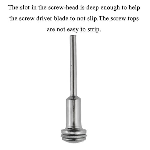 One Eighth Inch Cut Off Wheel High Speed Steel Screw Mandrel Shank Holder Rotary Tool Bit Set shown close-up