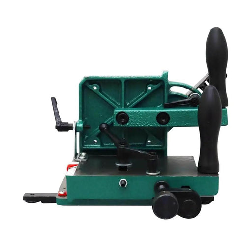 Side view of Heavy Duty Tenoning Jig For Table Saws, Pro Grade Tenon Clamping Tool That Delivers Precise Joints, Fits Most Saws.