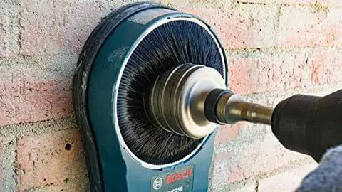 Beefed Up Heavy Duty SDS Max Rotary Hammer Core Bit For Concrete By Bosch, 2 Five Eighths In X 22 In, drilling into brick wall