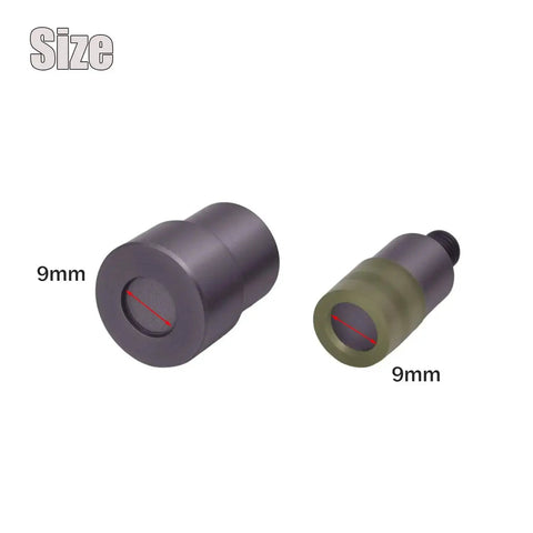 9mm components of Rivet Setting Mold And Punch Die Set for Heavy Duty Hand Press Grommet Machine, pro grade carbon steel.