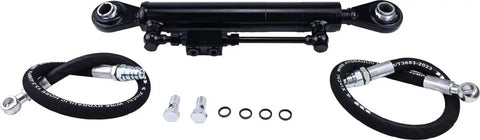Adjustable Cat 2-2 Hydraulic Top Link With Locking Block, Includes Two Hoses And Two Way Check Valve Hydraulic Cylinder, Rugged Workhorse