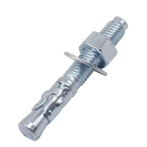 1/2 Inch By 3 Inch Wedge Anchor Set For Cement And Concrete Only, Zinc Plated Carbon Steel Heavy Duty Anchors With Screws And Lag Bolts