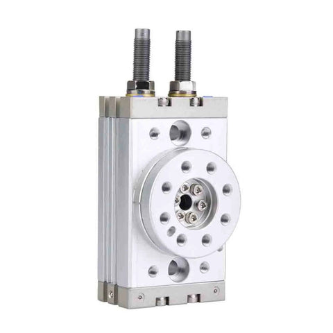 180° rotary pneumatic air cylinder, aluminum alloy, 18mm, adjustable angle, front view