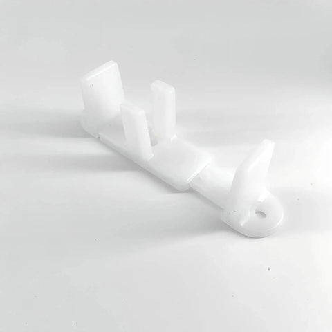 5 Pack Adjustable Bypass Sliding Door Guides For Closet Doors White Fits Three Quarter To One And Three Eighths Inch Thick